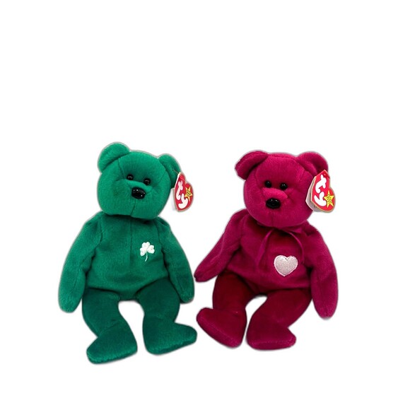 Vintage Collection of Ty Beanie Baby Bears. Spangle,Patriot,Erin,B.B. Bear - Picture 4 of 12